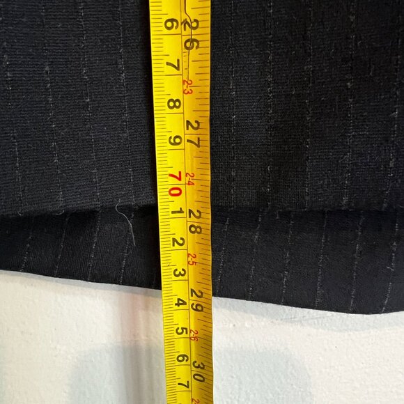 SPANX Womens Perfect Collarless Blazer MEDIUM Navy Grey Pinstripe Ponte - Picture 8 of 10